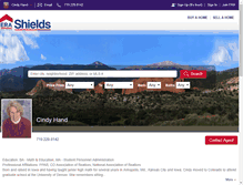 Tablet Screenshot of cindyhand.erashields.com